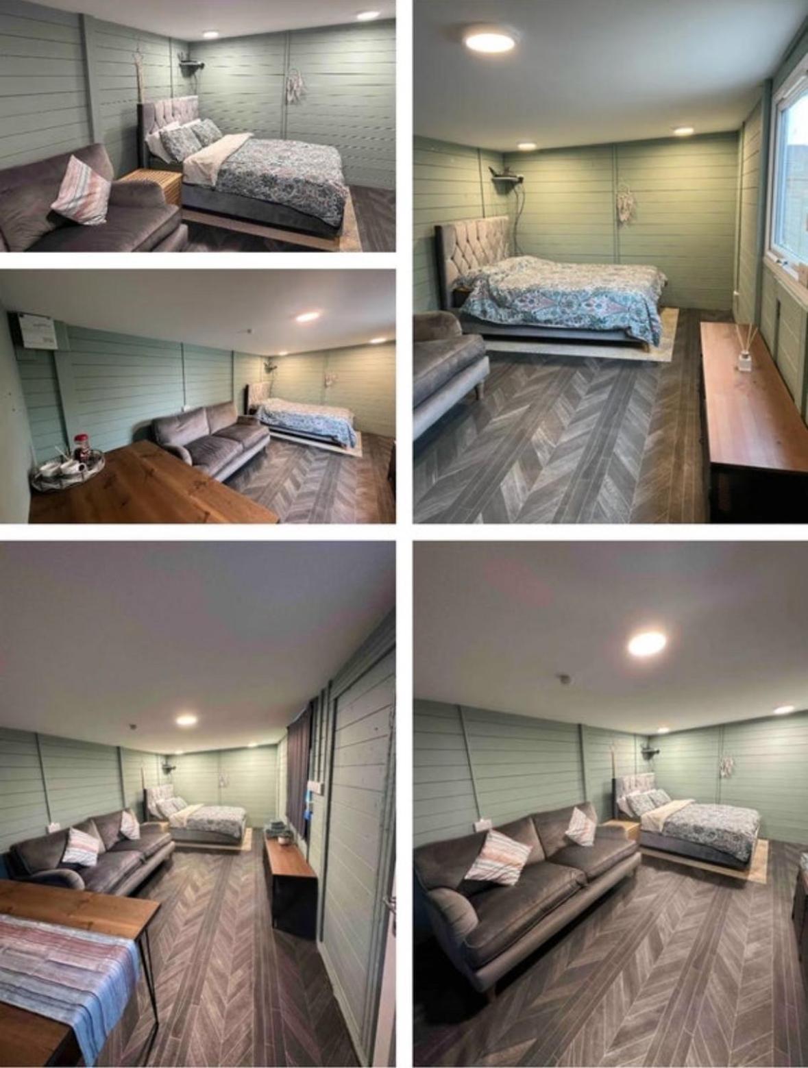 Cozy Cabin Independent Ensuite กิลด์ฟอร์ด ภายนอก รูปภาพ